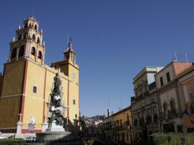 Una parte de la ciudad mexicana de Guanajuato. Una de las que visitará el pontífice Benedicto XVI en su paso por México. EFE/Archivo